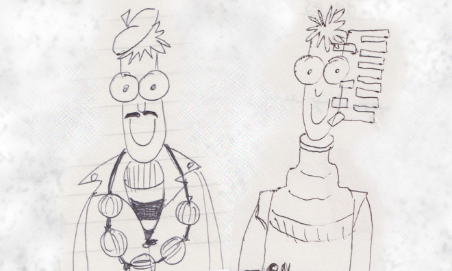 Arthur Cleethorpes pencil sketches