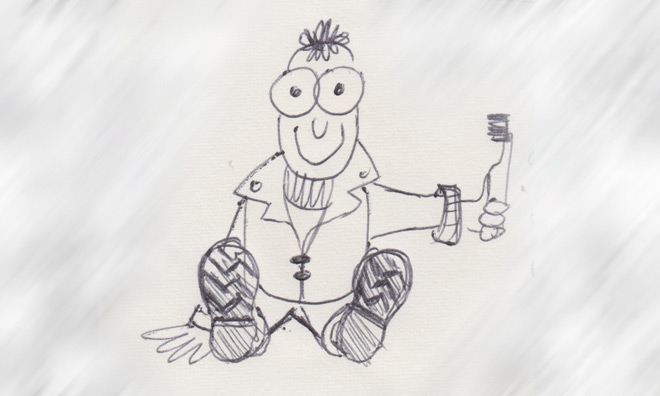Kevin Cleethorpes pen drawing