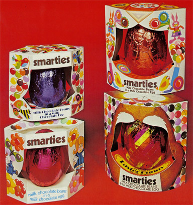 Smarties easter egss from the 70s