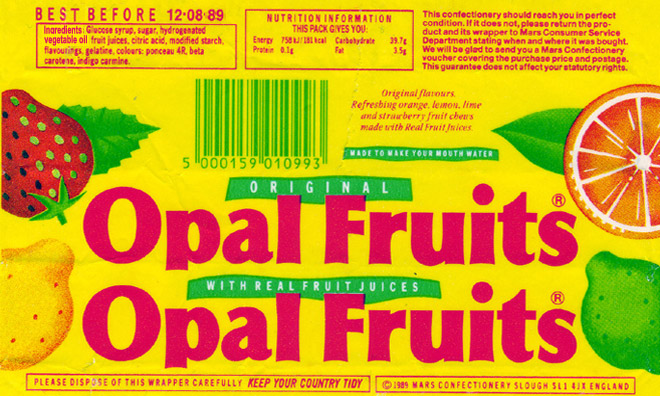 Traditional Opal Fruiots Wrapper