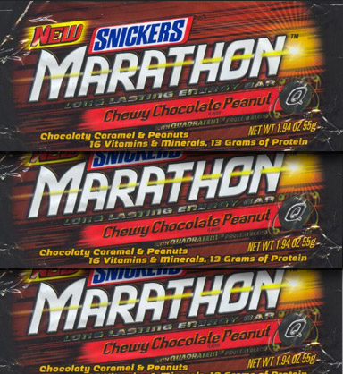 The Snickers Marathon energy bar