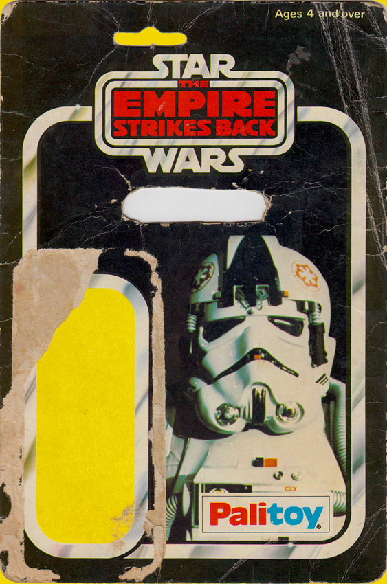 AT-AT Driver vintage The Empire Strikes Back action figure card back