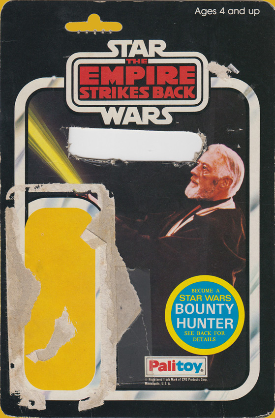 Ben (Obi-Wan) Kenobi vintage Star Wars action figure card back
