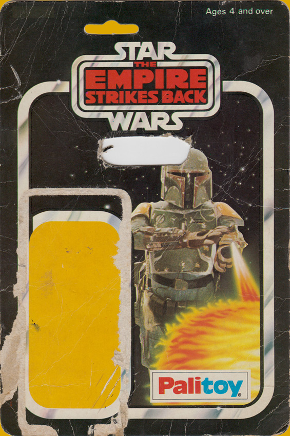 Boba Fett vintage The Empire Strikes Back action figure card back