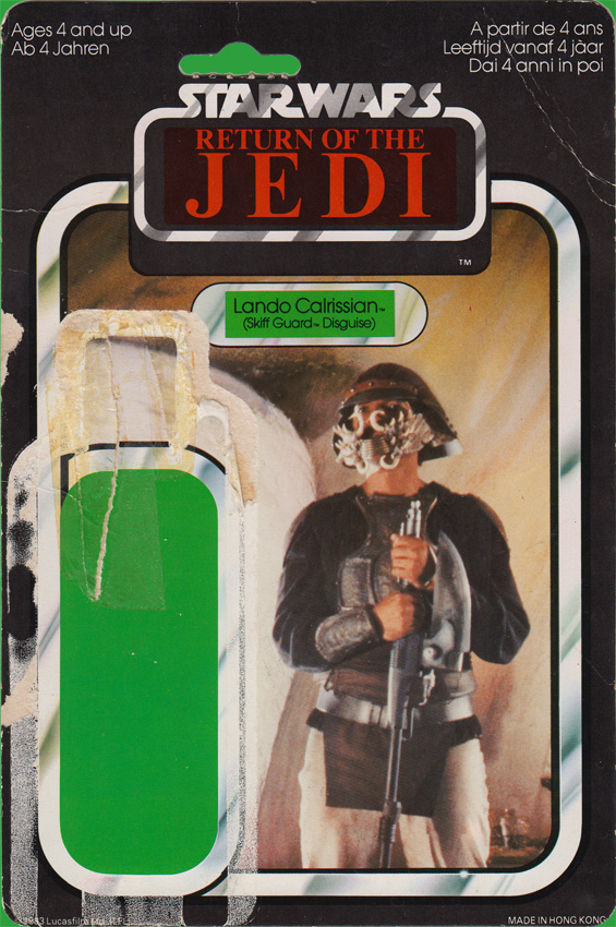 Lando Calrissian vintage Return of the Jedi action figure card back