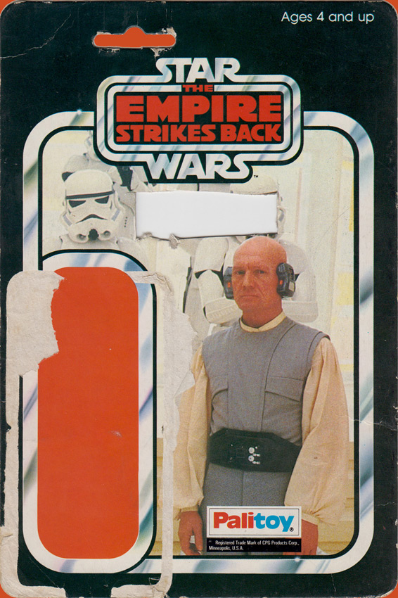 Lobot vintage The Empire Strikes Back action figure card back