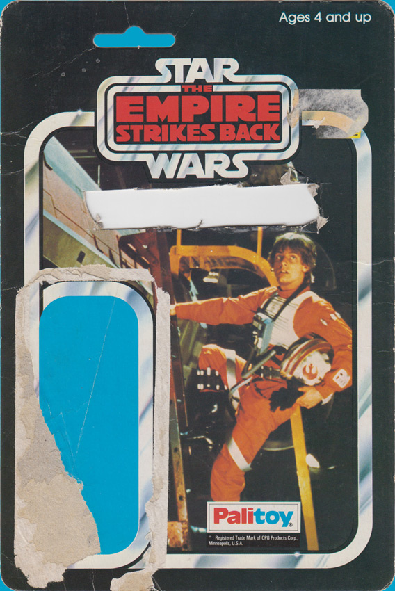 Luke Skywalker vintage Star Wars action figure card back