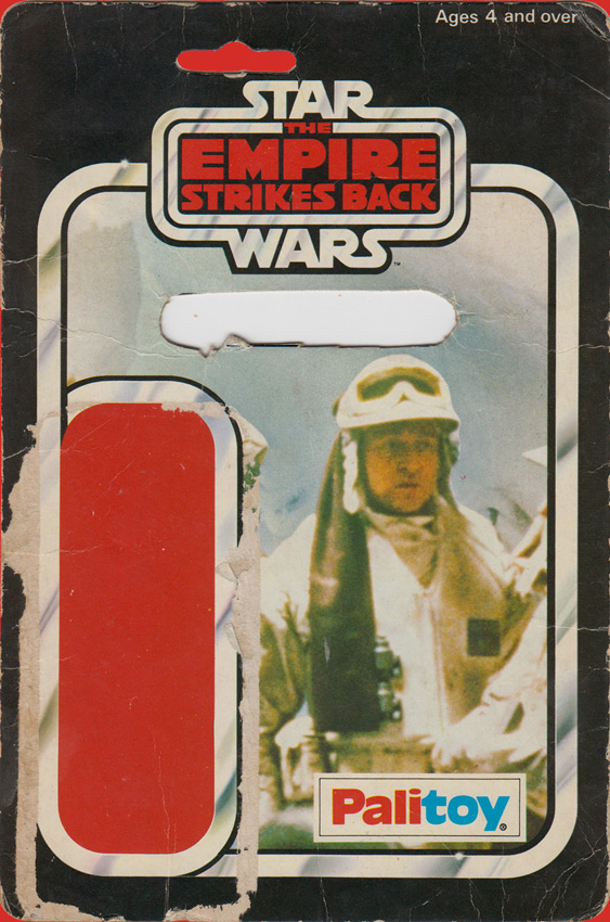 Rebel Commander vintage The Empire Strikes Back action figure card back